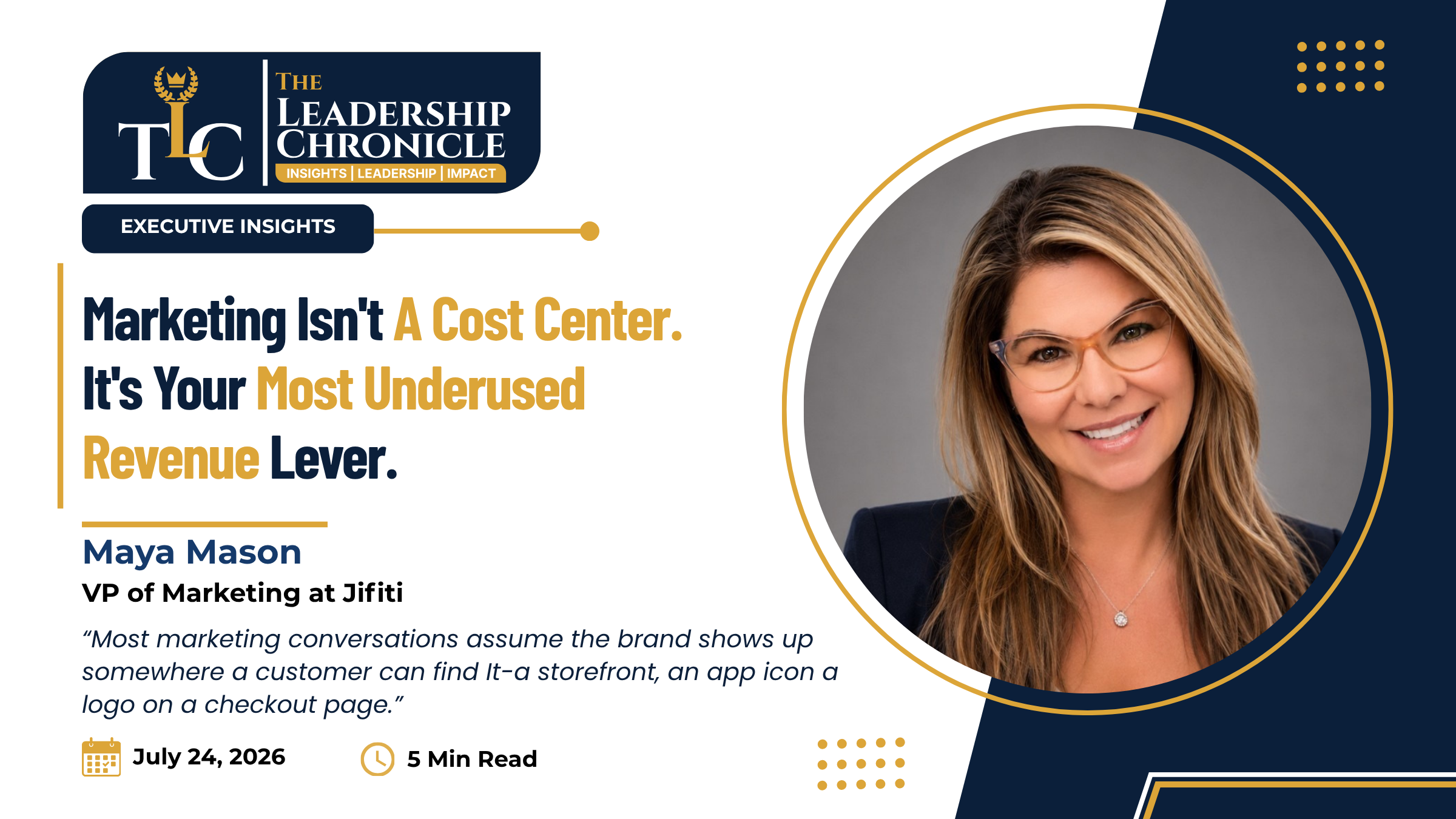 Marketing Isn't a Cost Center. It's Your Most Underused Revenue Lever